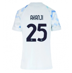 Strój piłkarski Inter Milan Manuel Akanji #25 Koszulka Wyjazdowej damskie 2025-26 Krótki Rękaw
