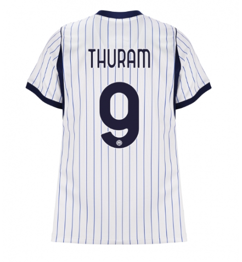 Strój piłkarski Inter Milan Marcus Thuram #9 Koszulka Wyjazdowej damskie 2026-27 Krótki Rękaw Strój piłkarski Inter Milan Marcus Thuram #9 Koszulka Wyjazdowej damskie 2026-27 Krótki Rękaw