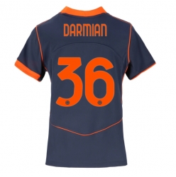 Strój piłkarski Inter Milan Matteo Darmian #36 Koszulka Trzeciej damskie 2025-26 Krótki Rękaw