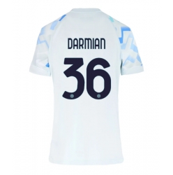Strój piłkarski Inter Milan Matteo Darmian #36 Koszulka Wyjazdowej damskie 2025-26 Krótki Rękaw