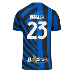 Strój piłkarski Inter Milan Nicolo Barella #23 Koszulka Podstawowej 2024-25 Krótki Rękaw