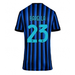 Strój piłkarski Inter Milan Nicolo Barella #23 Koszulka Podstawowej damskie 2025-26 Krótki Rękaw