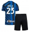 Strój piłkarski Inter Milan Nicolo Barella #23 Koszulka Podstawowej dziecięce 2024-25 Krótki Rękaw (+ Krótkie spodenki)