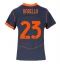 Strój piłkarski Inter Milan Nicolo Barella #23 Koszulka Trzeciej damskie 2025-26 Krótki Rękaw