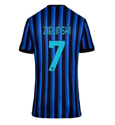 Strój piłkarski Inter Milan Piotr Zielinski #7 Koszulka Podstawowej damskie 2025-26 Krótki Rękaw Strój piłkarski Inter Milan Piotr Zielinski #7 Koszulka Podstawowej damskie 2025-26 Krótki Rękaw