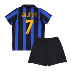 Strój piłkarski Inter Milan Piotr Zielinski #7 Koszulka Podstawowej dziecięce 2026-27 Krótki Rękaw (+ Krótkie spodenki)