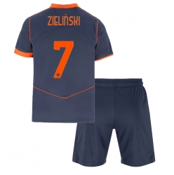 Strój piłkarski Inter Milan Piotr Zielinski #7 Koszulka Trzeciej dziecięce 2025-26 Krótki Rękaw (+ Krótkie spodenki)