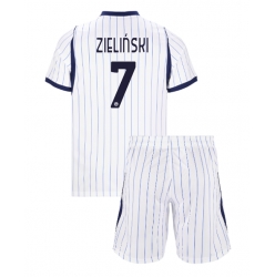 Strój piłkarski Inter Milan Piotr Zielinski #7 Koszulka Wyjazdowej dziecięce 2026-27 Krótki Rękaw (+ Krótkie spodenki)