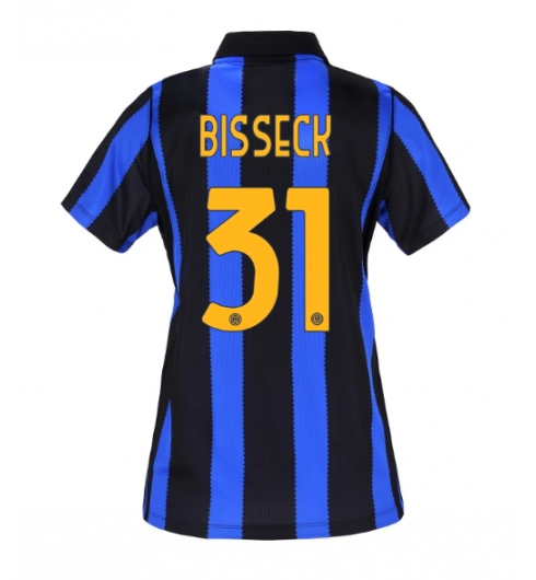 Strój piłkarski Inter Milan Yann Bisseck #31 Koszulka Podstawowej damskie 2026-27 Krótki Rękaw Strój piłkarski Inter Milan Yann Bisseck #31 Koszulka Podstawowej damskie 2026-27 Krótki Rękaw
