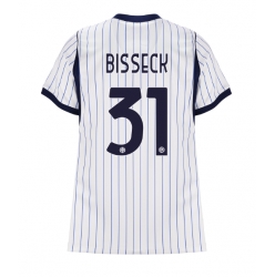 Strój piłkarski Inter Milan Yann Bisseck #31 Koszulka Wyjazdowej damskie 2026-27 Krótki Rękaw