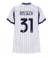 Strój piłkarski Inter Milan Yann Bisseck #31 Koszulka Wyjazdowej damskie 2026-27 Krótki Rękaw Strój piłkarski Inter Milan Yann Bisseck #31 Koszulka Wyjazdowej damskie 2026-27 Krótki Rękaw