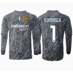 Strój piłkarski Inter Milan Yann Sommer #1 Bramkarskie Koszulka Trzeciej 2024-25 Długi Rękaw
