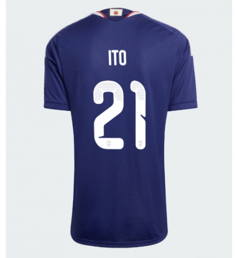 Strój piłkarski Japonia Hiroki Ito #21 Koszulka Podstawowej damskie MŚ 2026 Krótki Rękaw Strój piłkarski Japonia Hiroki Ito #21 Koszulka Podstawowej damskie MŚ 2026 Krótki Rękaw