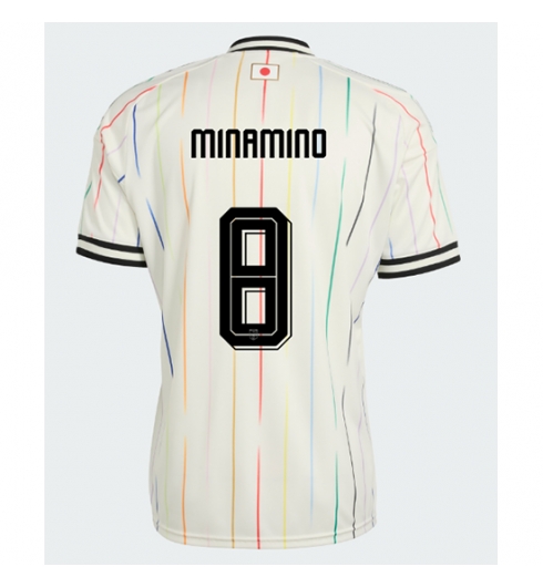 Strój piłkarski Japonia Takumi Minamino #8 Koszulka Wyjazdowej MŚ 2026 Krótki Rękaw Strój piłkarski Japonia Takumi Minamino #8 Koszulka Wyjazdowej MŚ 2026 Krótki Rękaw