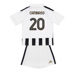 Strój piłkarski Juventus Andrea Cambiaso #20 Koszulka Podstawowej dziecięce 2026-27 Krótki Rękaw (+ Krótkie spodenki)