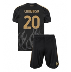 Strój piłkarski Juventus Andrea Cambiaso #20 Koszulka Trzeciej dziecięce 2026-27 Krótki Rękaw (+ Krótkie spodenki)