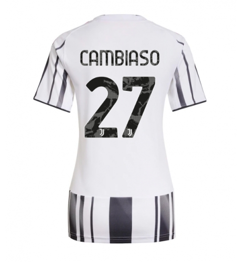 Strój piłkarski Juventus Andrea Cambiaso #27 Koszulka Podstawowej damskie 2025-26 Krótki Rękaw Strój piłkarski Juventus Andrea Cambiaso #27 Koszulka Podstawowej damskie 2025-26 Krótki Rękaw