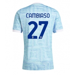 Strój piłkarski Juventus Andrea Cambiaso #27 Koszulka Wyjazdowej 2025-26 Krótki Rękaw