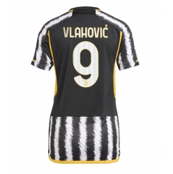 Strój piłkarski Juventus Dusan Vlahovic #9 Koszulka Podstawowej damskie 2023-24 Krótki Rękaw
