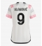 Strój piłkarski Juventus Dusan Vlahovic #9 Koszulka Wyjazdowej damskie 2023-24 Krótki Rękaw