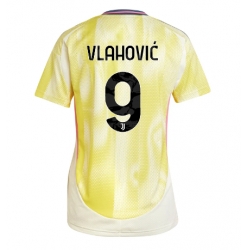 Strój piłkarski Juventus Dusan Vlahovic #9 Koszulka Wyjazdowej damskie 2024-25 Krótki Rękaw