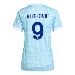 Strój piłkarski Juventus Dusan Vlahovic #9 Koszulka Wyjazdowej damskie 2025-26 Krótki Rękaw Strój piłkarski Juventus Dusan Vlahovic #9 Koszulka Wyjazdowej damskie 2025-26 Krótki Rękaw