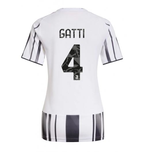 Strój piłkarski Juventus Federico Gatti #4 Koszulka Podstawowej damskie 2025-26 Krótki Rękaw Strój piłkarski Juventus Federico Gatti #4 Koszulka Podstawowej damskie 2025-26 Krótki Rękaw