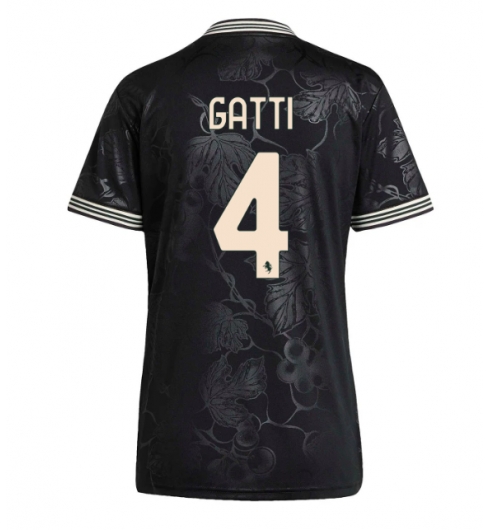 Strój piłkarski Juventus Federico Gatti #4 Koszulka Trzeciej damskie 2025-26 Krótki Rękaw Strój piłkarski Juventus Federico Gatti #4 Koszulka Trzeciej damskie 2025-26 Krótki Rękaw