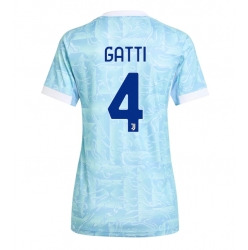 Strój piłkarski Juventus Federico Gatti #4 Koszulka Wyjazdowej damskie 2025-26 Krótki Rękaw Strój piłkarski Juventus Federico Gatti #4 Koszulka Wyjazdowej damskie 2025-26 Krótki Rękaw