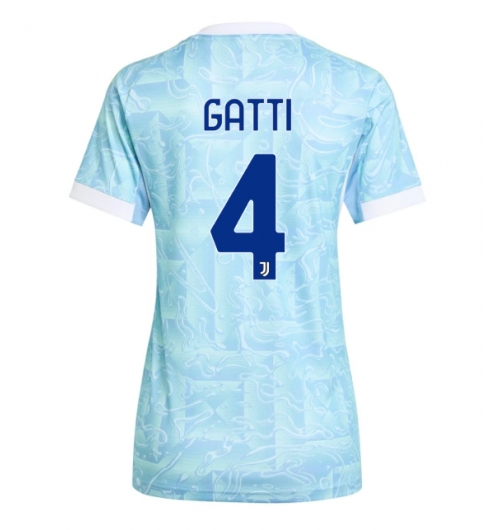 Strój piłkarski Juventus Federico Gatti #4 Koszulka Wyjazdowej damskie 2025-26 Krótki Rękaw Strój piłkarski Juventus Federico Gatti #4 Koszulka Wyjazdowej damskie 2025-26 Krótki Rękaw