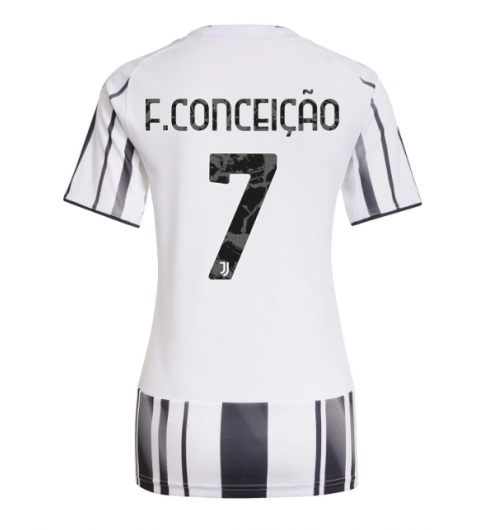Strój piłkarski Juventus Francisco Conceicao #7 Koszulka Podstawowej damskie 2025-26 Krótki Rękaw Strój piłkarski Juventus Francisco Conceicao #7 Koszulka Podstawowej damskie 2025-26 Krótki Rękaw