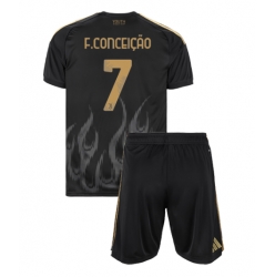 Strój piłkarski Juventus Francisco Conceicao #7 Koszulka Trzeciej dziecięce 2026-27 Krótki Rękaw (+ Krótkie spodenki)