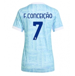 Strój piłkarski Juventus Francisco Conceicao #7 Koszulka Wyjazdowej damskie 2025-26 Krótki Rękaw Strój piłkarski Juventus Francisco Conceicao #7 Koszulka Wyjazdowej damskie 2025-26 Krótki Rękaw