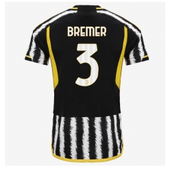 Strój piłkarski Juventus Gleison Bremer #3 Koszulka Podstawowej 2023-24 Krótki Rękaw