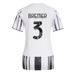 Strój piłkarski Juventus Gleison Bremer #3 Koszulka Podstawowej damskie 2025-26 Krótki Rękaw