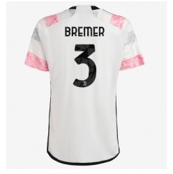 Strój piłkarski Juventus Gleison Bremer #3 Koszulka Wyjazdowej 2023-24 Krótki Rękaw