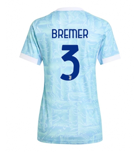 Strój piłkarski Juventus Gleison Bremer #3 Koszulka Wyjazdowej damskie 2025-26 Krótki Rękaw Strój piłkarski Juventus Gleison Bremer #3 Koszulka Wyjazdowej damskie 2025-26 Krótki Rękaw