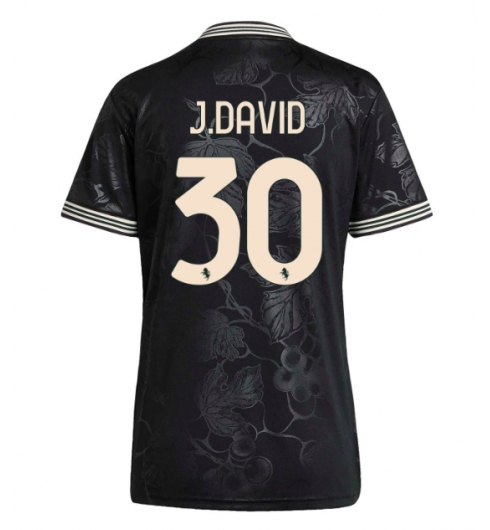 Strój piłkarski Juventus Jonathan David #30 Koszulka Trzeciej damskie 2025-26 Krótki Rękaw Strój piłkarski Juventus Jonathan David #30 Koszulka Trzeciej damskie 2025-26 Krótki Rękaw