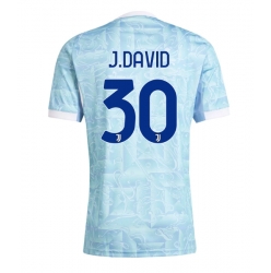 Strój piłkarski Juventus Jonathan David #30 Koszulka Wyjazdowej 2025-26 Krótki Rękaw