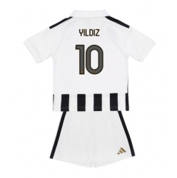Strój piłkarski Juventus Kenan Yildiz #10 Koszulka Podstawowej dziecięce 2026-27 Krótki Rękaw (+ Krótkie spodenki)