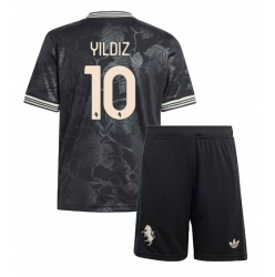 Strój piłkarski Juventus Kenan Yildiz #10 Koszulka Trzeciej dziecięce 2025-26 Krótki Rękaw (+ Krótkie spodenki)