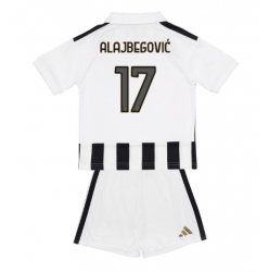 Strój piłkarski Juventus Kerim Alajbegovic #17 Koszulka Podstawowej dziecięce 2026-27 Krótki Rękaw (+ Krótkie spodenki)