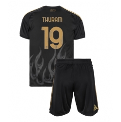 Strój piłkarski Juventus Khephren Thuram #19 Koszulka Trzeciej dziecięce 2026-27 Krótki Rękaw (+ Krótkie spodenki)