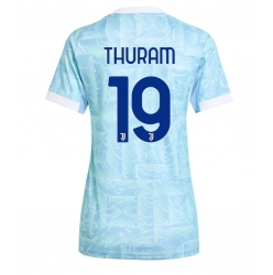 Strój piłkarski Juventus Khephren Thuram #19 Koszulka Wyjazdowej damskie 2025-26 Krótki Rękaw Strój piłkarski Juventus Khephren Thuram #19 Koszulka Wyjazdowej damskie 2025-26 Krótki Rękaw