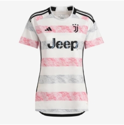 Strój piłkarski Juventus Koszulka Wyjazdowej damskie 2023-24 Krótki Rękaw