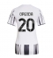 Strój piłkarski Juventus Lois Openda #20 Koszulka Podstawowej damskie 2025-26 Krótki Rękaw Strój piłkarski Juventus Lois Openda #20 Koszulka Podstawowej damskie 2025-26 Krótki Rękaw
