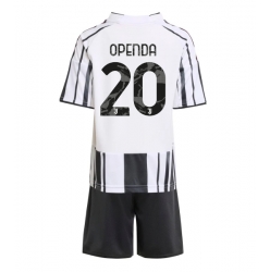 Strój piłkarski Juventus Lois Openda #20 Koszulka Podstawowej dziecięce 2025-26 Krótki Rękaw (+ Krótkie spodenki)