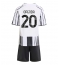 Strój piłkarski Juventus Lois Openda #20 Koszulka Podstawowej dziecięce 2025-26 Krótki Rękaw (+ Krótkie spodenki)