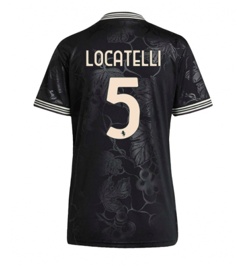 Strój piłkarski Juventus Manuel Locatelli #5 Koszulka Trzeciej damskie 2025-26 Krótki Rękaw Strój piłkarski Juventus Manuel Locatelli #5 Koszulka Trzeciej damskie 2025-26 Krótki Rękaw