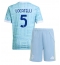 Strój piłkarski Juventus Manuel Locatelli #5 Koszulka Wyjazdowej dziecięce 2025-26 Krótki Rękaw (+ Krótkie spodenki)